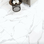 24 X 48 Calacatta Bronze Polished Marble Look Porcelain Tile-Porcelain Tile Large Formate-American Tile Depot