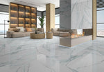 24 X 48 Calacatta Fantasy Acqua Polished Marble Look Porcelain Tile-PORCELAIN-Large Format-American Tile Depot