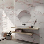 24 X 48 Calacatta Fantasy Pink Polished Marble Look Porcelain Tile-PORCELAIN-Large Format-American Tile Depot