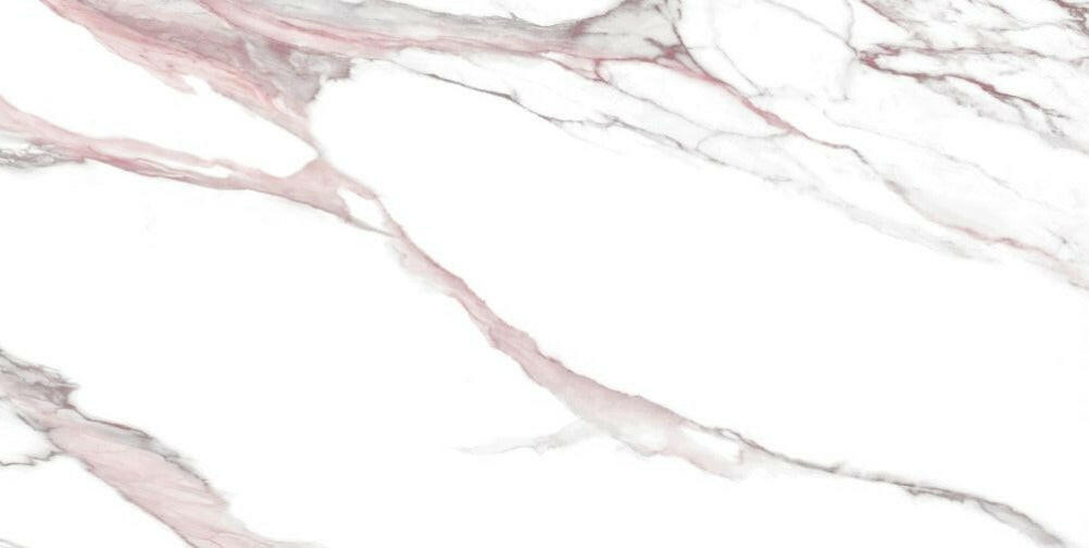 24 X 48 Calacatta Fantasy Pink Polished Marble Look Porcelain Tile-PORCELAIN-Large Format-American Tile Depot