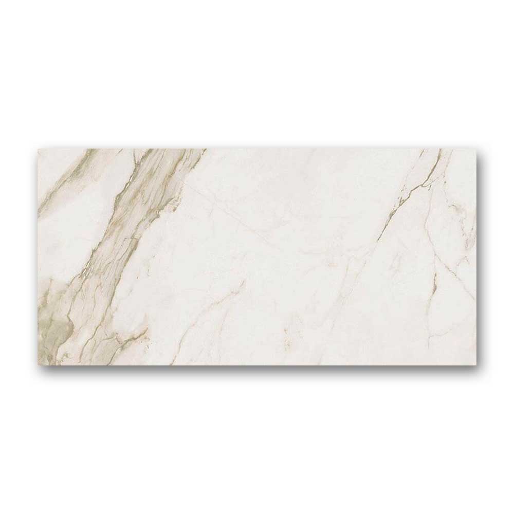 24x48 Calacatta Gold Lux Semi-Polished Marble Look Porcelain Tile