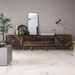 24 X 48 Calacatta Gold Lux Semi-Polished Marble Look Porcelain Tile-Porcelain Tile Large Formate-American Tile Depot