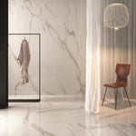 24 X 48 Calacatta Gold Lux Semi-Polished Marble Look Porcelain Tile-Porcelain Tile Large Formate-American Tile Depot