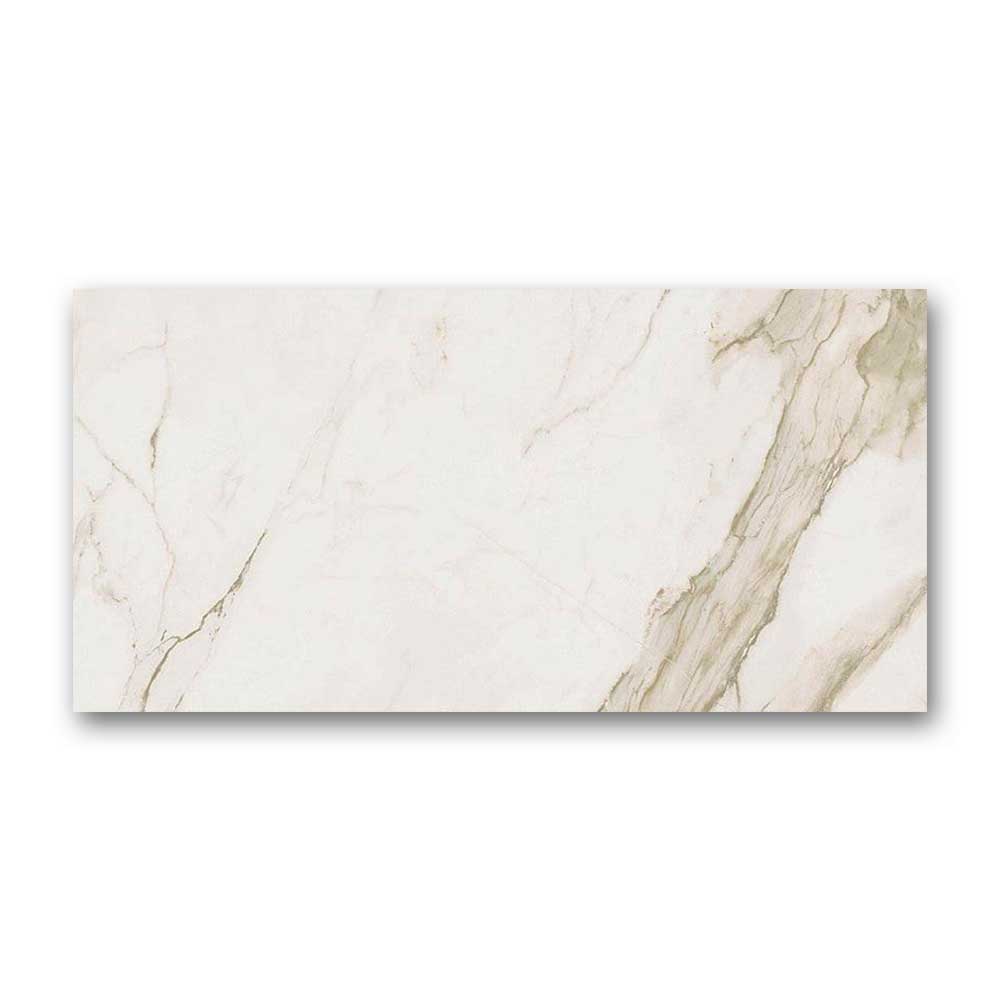 24x48 Calacatta Gold Lux Semi-Polished Marble Look Porcelain Tile