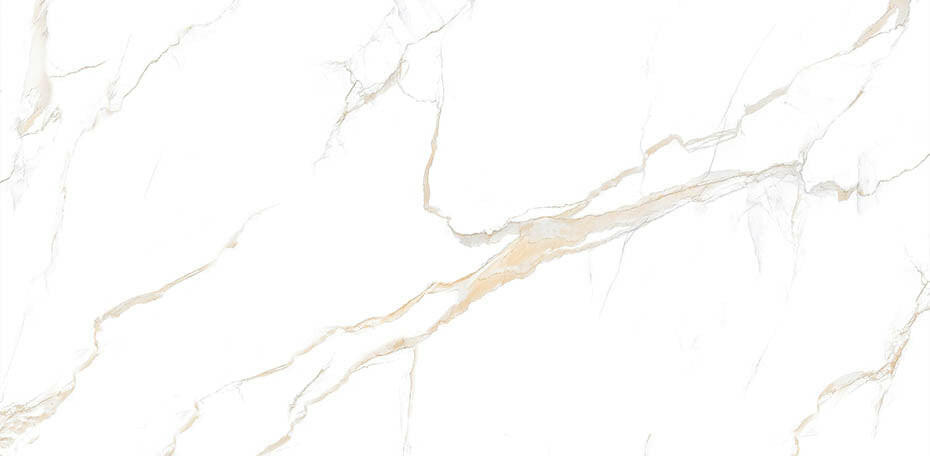 24 X 48 Calacatta Gold Polished Marble Look Porcelain Tile-Porcelain Tile Large Formate-American Tile Depot