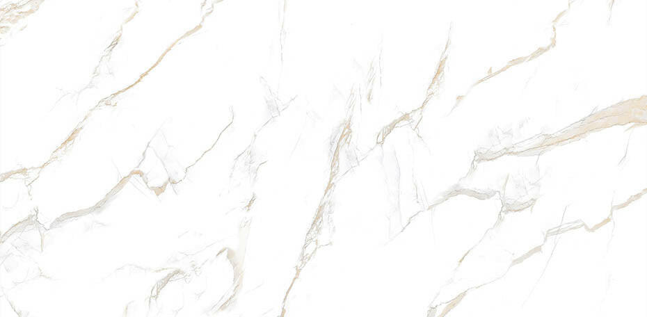 24 X 48 Calacatta Gold Satin Matte Marble Look Porcelain Tile-Porcelain Tile Large Formate-American Tile Depot