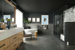 24 X 48 Chamonix Dark Gray Matte Limestone Look Porcelain Tile-Porcelain Tile Large Formate-American Tile Depot