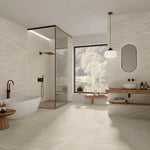 24 X 48 Docks Beige Matte Limestone Look Porcelain Tile-Porcelain Tile Large Formate-American Tile Depot