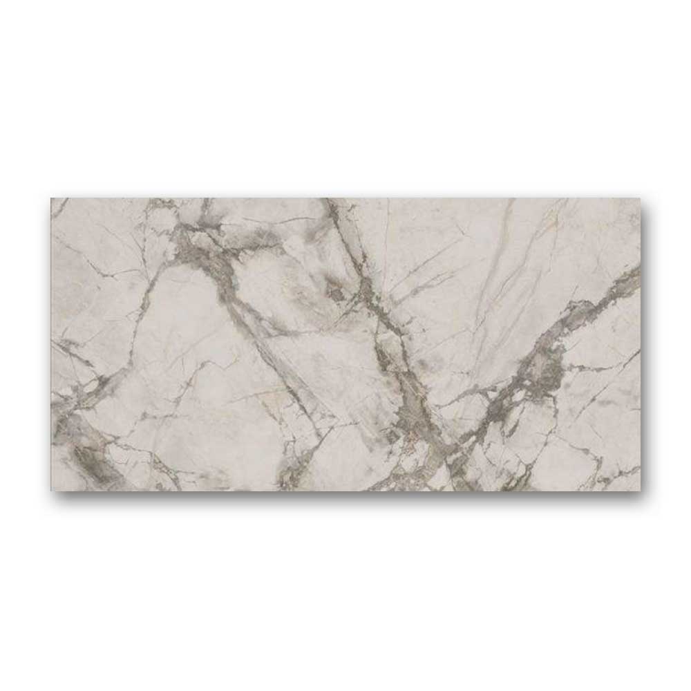 24x48 Epoque White Matte Marble Look Porcelain Tile