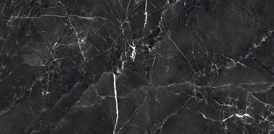 24 X 48 Grigio Black Polished Marble Look Porcelain Tile-Porcelain Tile Large Formate-American Tile Depot