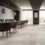 24 X 48 HLC Alchimia Bianco Decoro Matte Concrete Look Porcelain Tile-PORCELAIN-Large Format-American Tile Depot