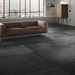 24 X 48 HLC Alchimia Nero Decoro Matte Concrete Look Porcelain Tile-PORCELAIN-Large Format-American Tile Depot