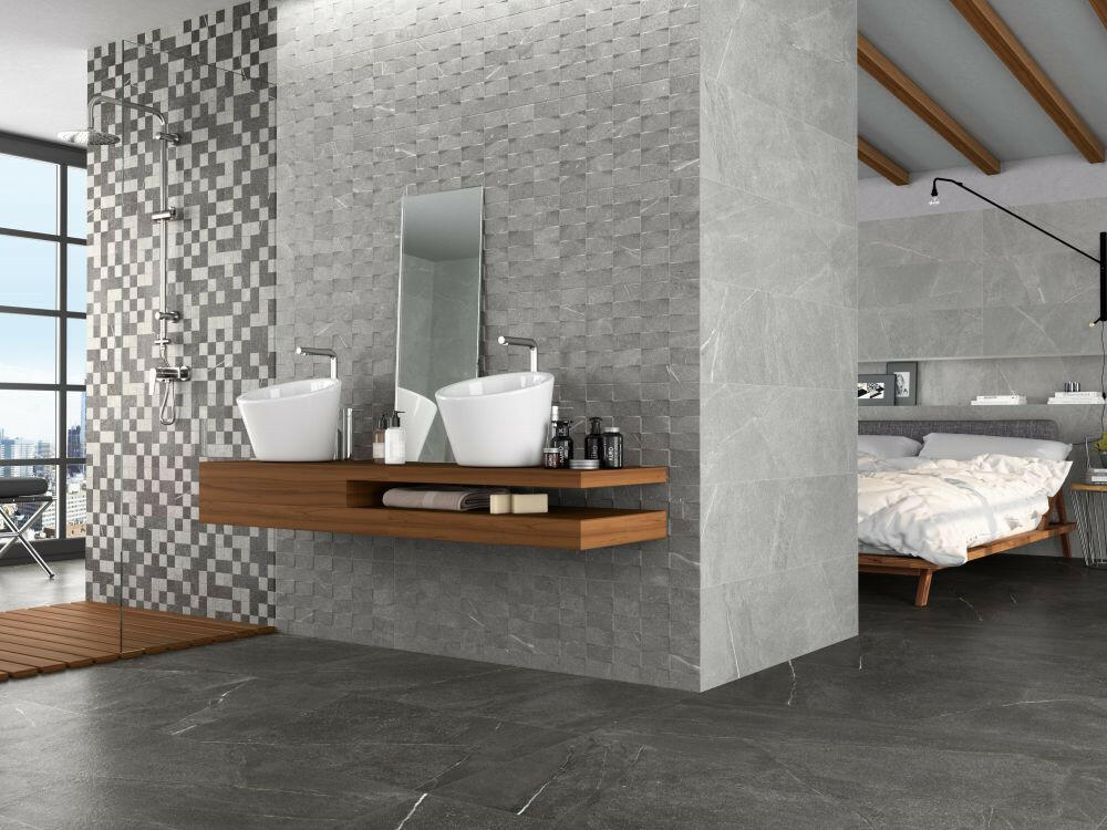 24 X 48 Madison Argent Matte Limestone Look Porcelain Tile-PORCELAIN-Large Format-American Tile Depot