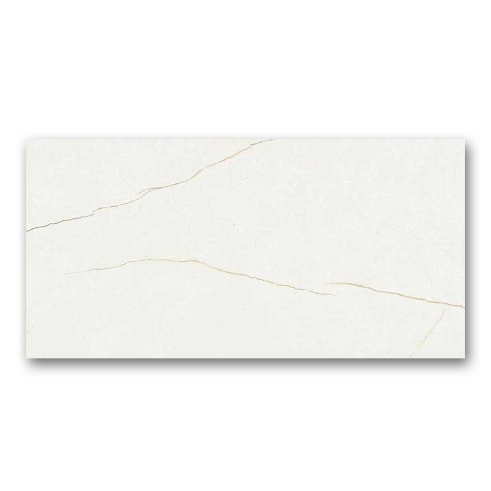 24x48 Marmo Marfil Polished Marble Look Porcelain Tile