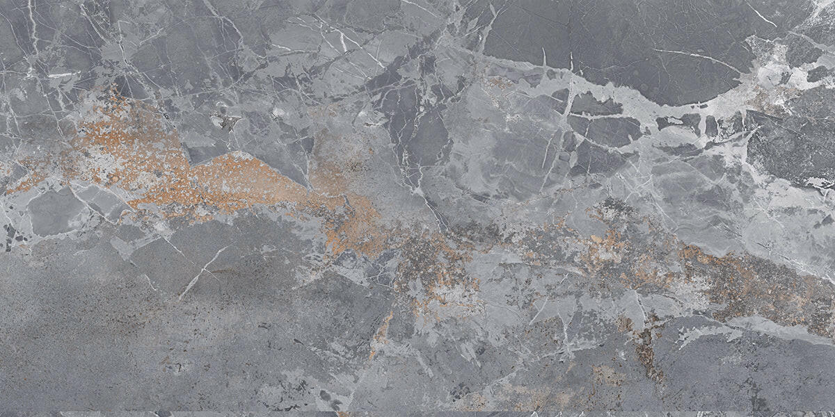 24 X 48 Marmo Metallo Grey Polished Marble Look Porcelain Tile-Porcelain Tile Large Formate-American Tile Depot