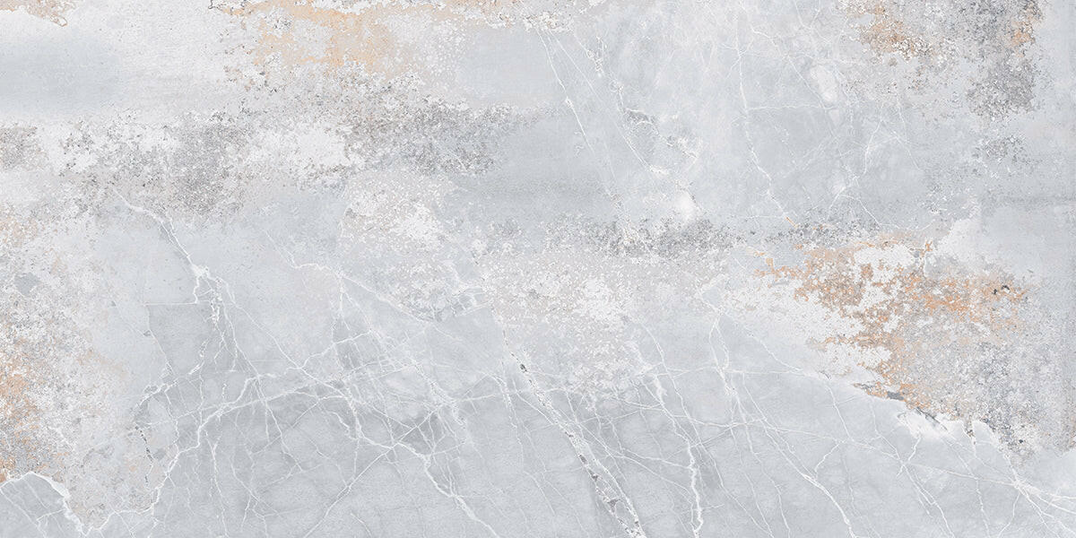 24 X 48 Marmo Metallo Light Grey Polished Marble Look Porcelain Tile-Porcelain Tile Large Formate-American Tile Depot