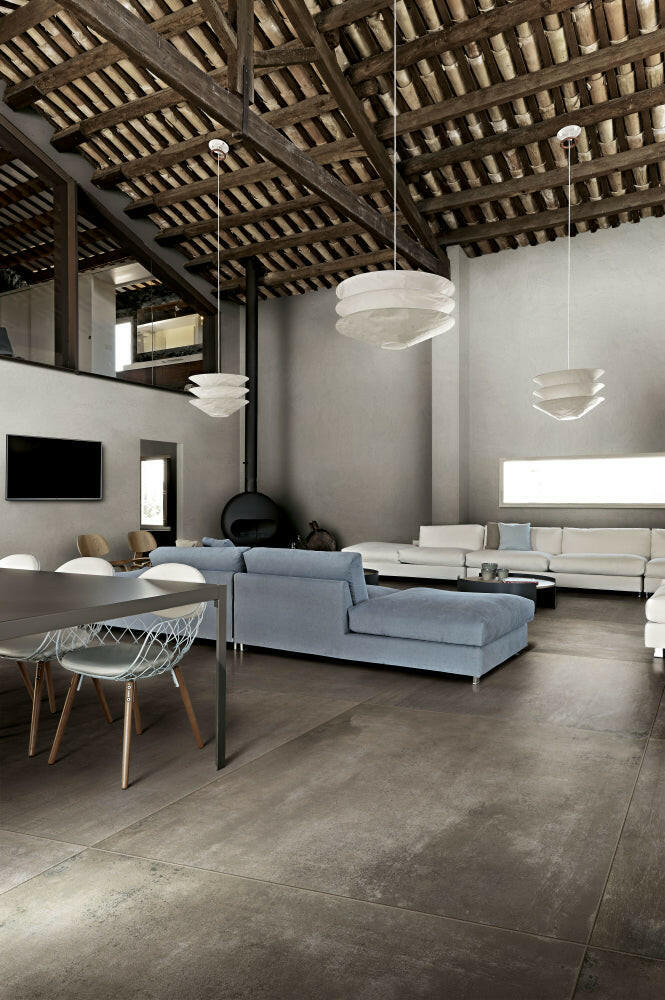 24 X 48 Matieres Gris Matte Concrete Look Porcelain Tile-PORCELAIN-Large Format-American Tile Depot