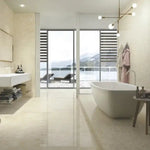 24 X 48 Prestigio Marfil Soft Matte Marble Look Porcelain Tile-PORCELAIN-Large Format-American Tile Depot