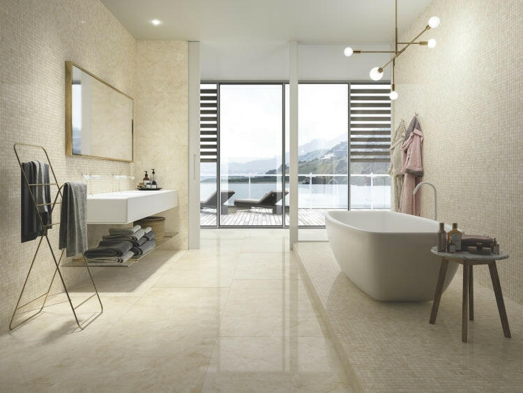 24 X 48 Prestigio Marfil Soft Matte Marble Look Porcelain Tile-PORCELAIN-Large Format-American Tile Depot