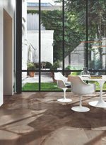 24 X 48 Reves Choco Glossy Onyx Look Porcelain Tile-PORCELAIN-Large Format-American Tile Depot