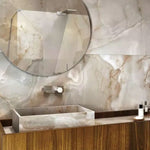 24 X 48 Reves Noisette Glossy Onyx Look Porcelain Tile-PORCELAIN-Large Format-American Tile Depot