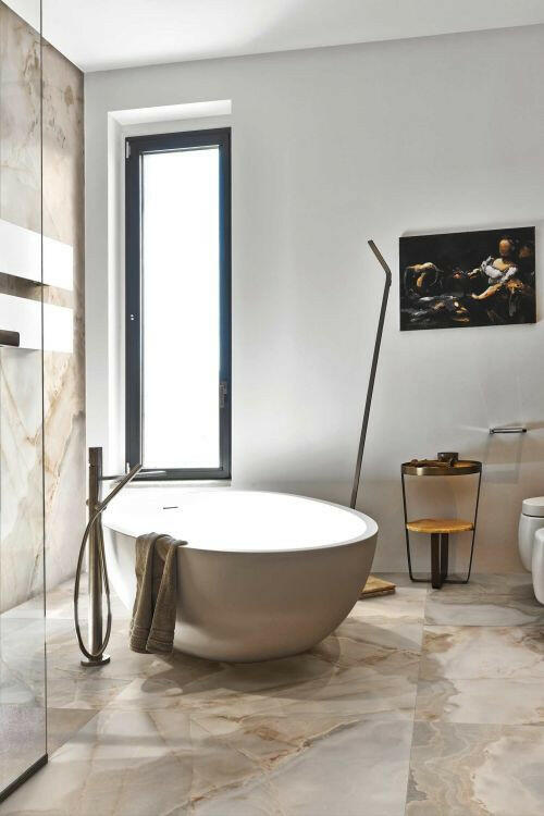 24 X 48 Reves Noisette Matte Onyx Look Porcelain Tile-PORCELAIN-Large Format-American Tile Depot