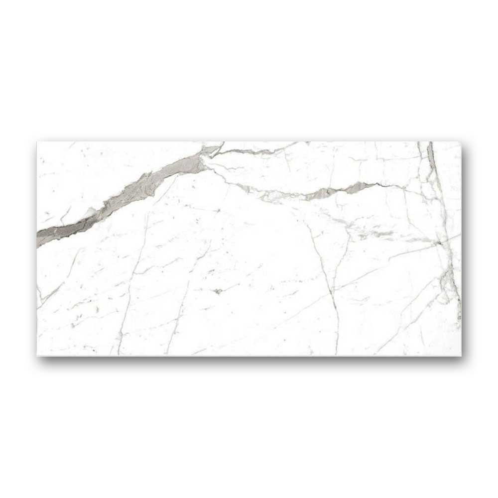 24 X 48 Sivas Statuario Semi-Polished Marble Look Porcelain Tile