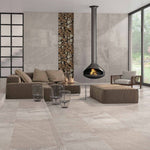 24 X 48 Sunstone Grey Lappato Stone Look Polished Porcelain Tile-PORCELAIN-Large Format-American Tile Depot