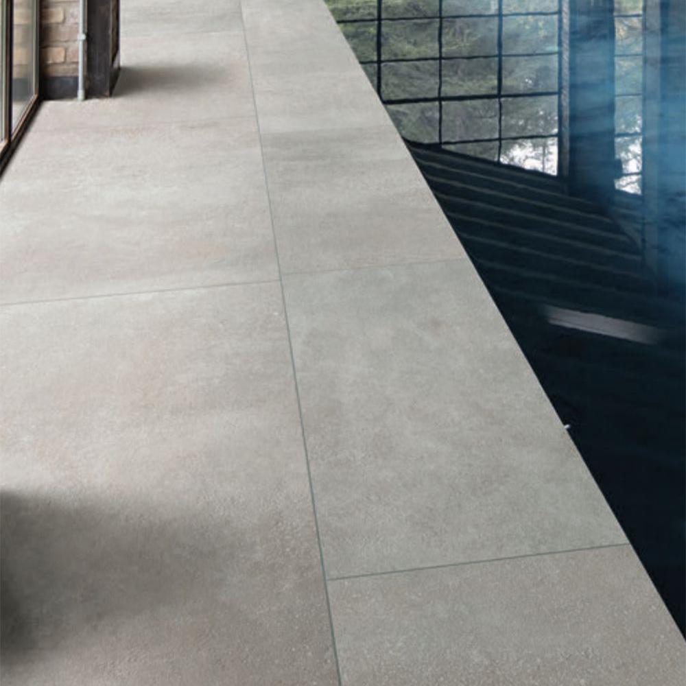 24 X 48 Temper Frost Matte Metal Look Porcelain Tile-Porcelain Tile Large Formate-American Tile Depot