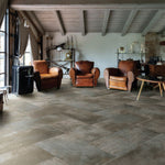 24 X 48 Temper Golden Matte Metal Look Porcelain Tile-Porcelain Tile Large Formate-American Tile Depot