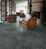 24 X 48 Temper Iron Matte Metal Look Porcelain Tile-Porcelain Tile Large Formate-American Tile Depot