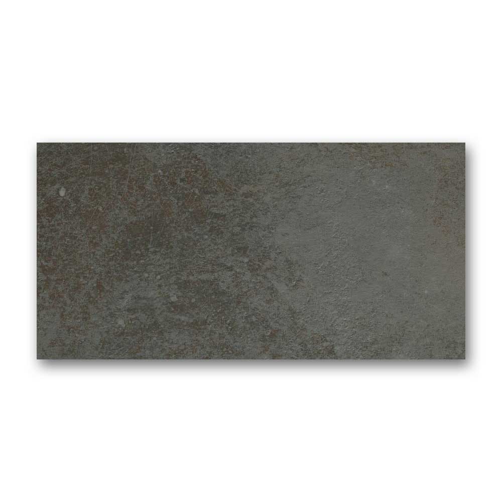 24 X 48 Temper Iron Matte Metal Look Porcelain Tile