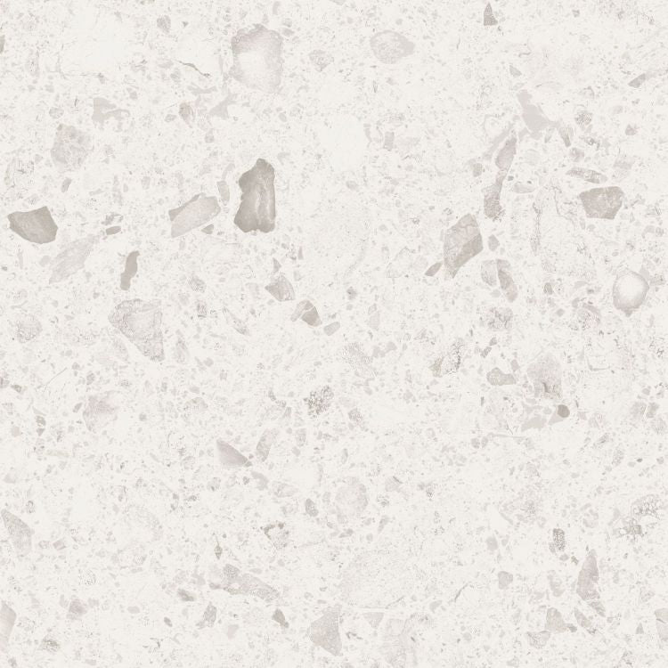 24 X 24 Orobica Bianca Matte Terrazzo Look Porcelain Tile-PORCELAIN-Large Format-American Tile Depot