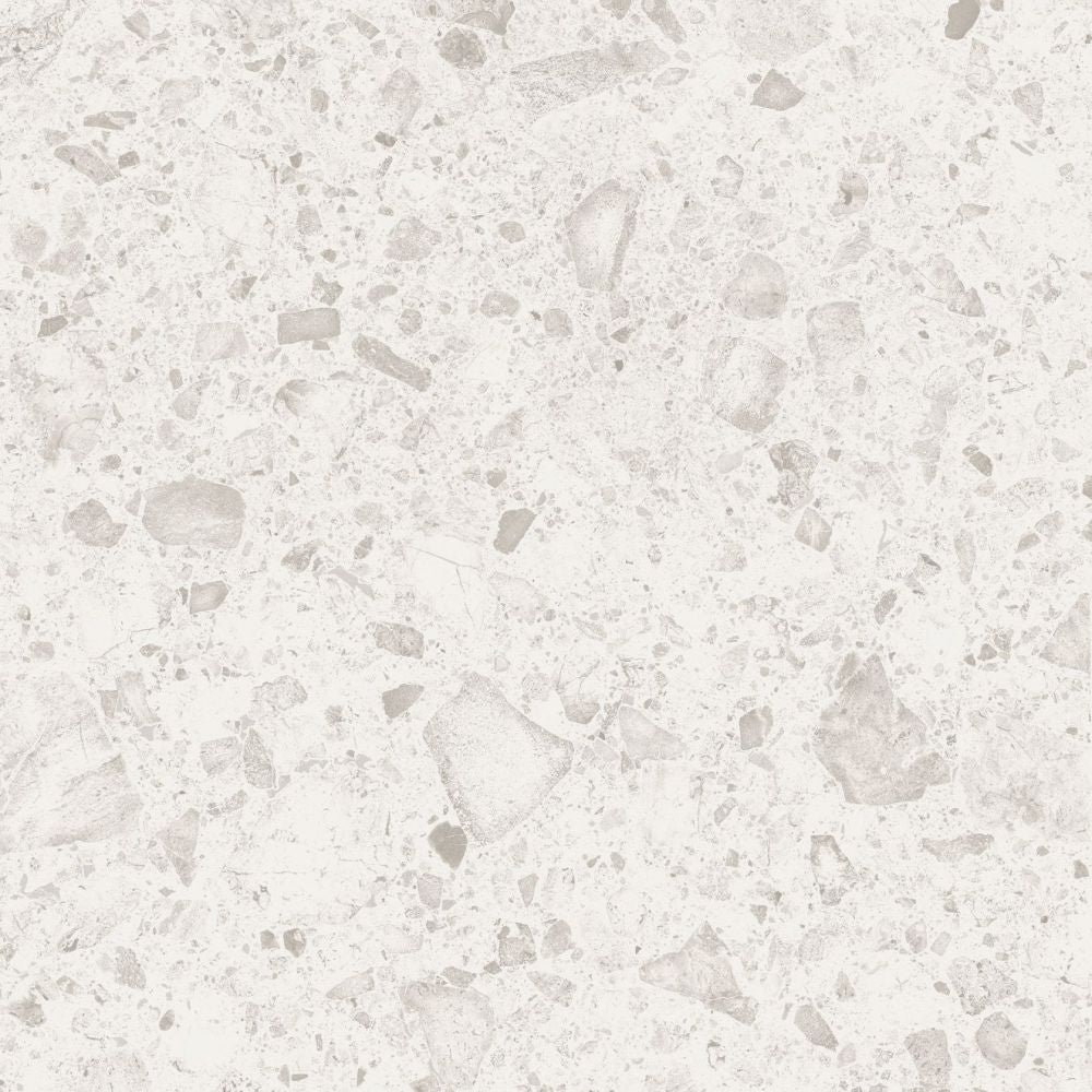 24 X 24 Orobica Bianca Matte Terrazzo Look Porcelain Tile-PORCELAIN-Large Format-American Tile Depot