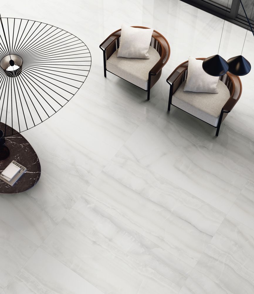 24 X 48 Akoya Silver Polished Onyx Look Porcelain Tile-PORCELAIN-Large Format-American Tile Depot