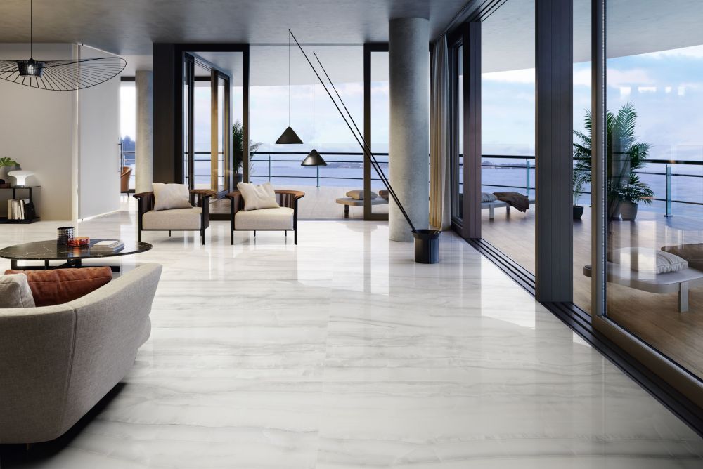 24 X 48 Akoya Silver Polished Onyx Look Porcelain Tile-PORCELAIN-Large Format-American Tile Depot