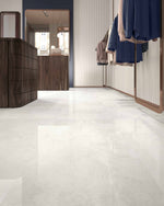 24 X 48 Appia Cross Cut White Matte Travertine Look Porcelain Tile-PORCELAIN-Large Format-American Tile Depot