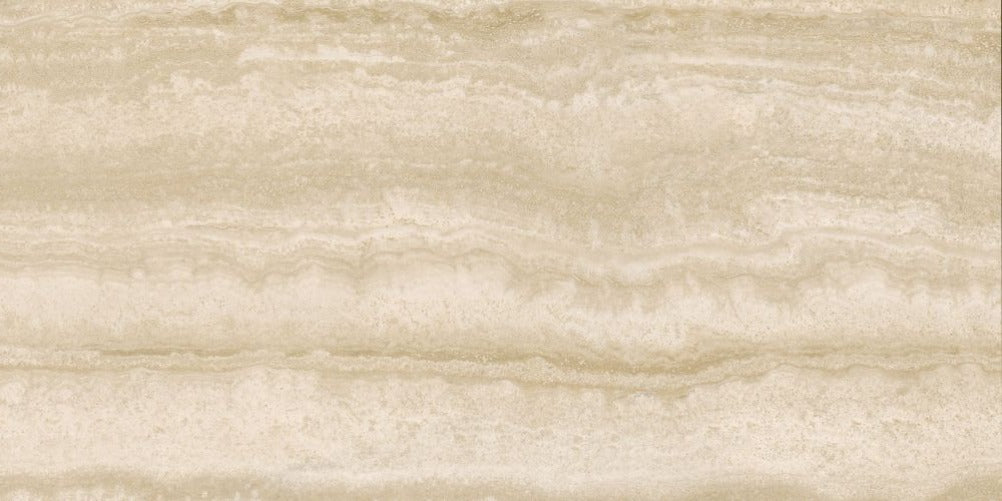 24 X 48 Appia Vein Cut Beige Polished Travertine Look Porcelain Tile-PORCELAIN-Large Format-American Tile Depot