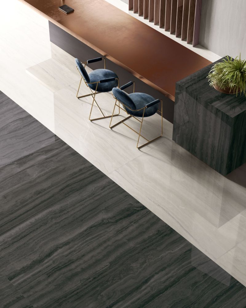 24 X 48 Appia Vein Cut White Polished Travertine Look Porcelain Tile-PORCELAIN-Large Format-American Tile Depot