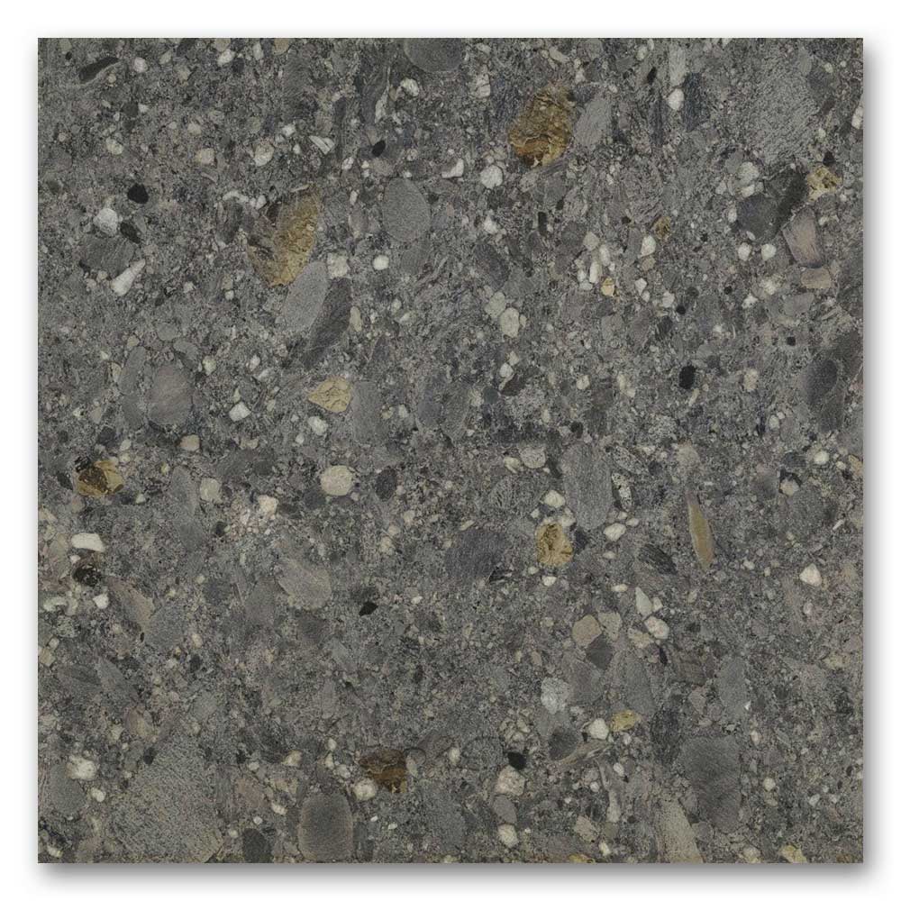 24x24 Ceppo Nero Matte Terrazzo Look Porcelain Tile