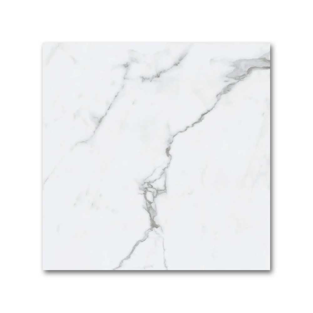 24x24 Claro Venato White Marble Look Matte Porcelain Tile-Porcelain Tile Large Formate-American Tile Depot