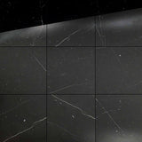 24 X 24 Black Marquina Marble Polished Tile