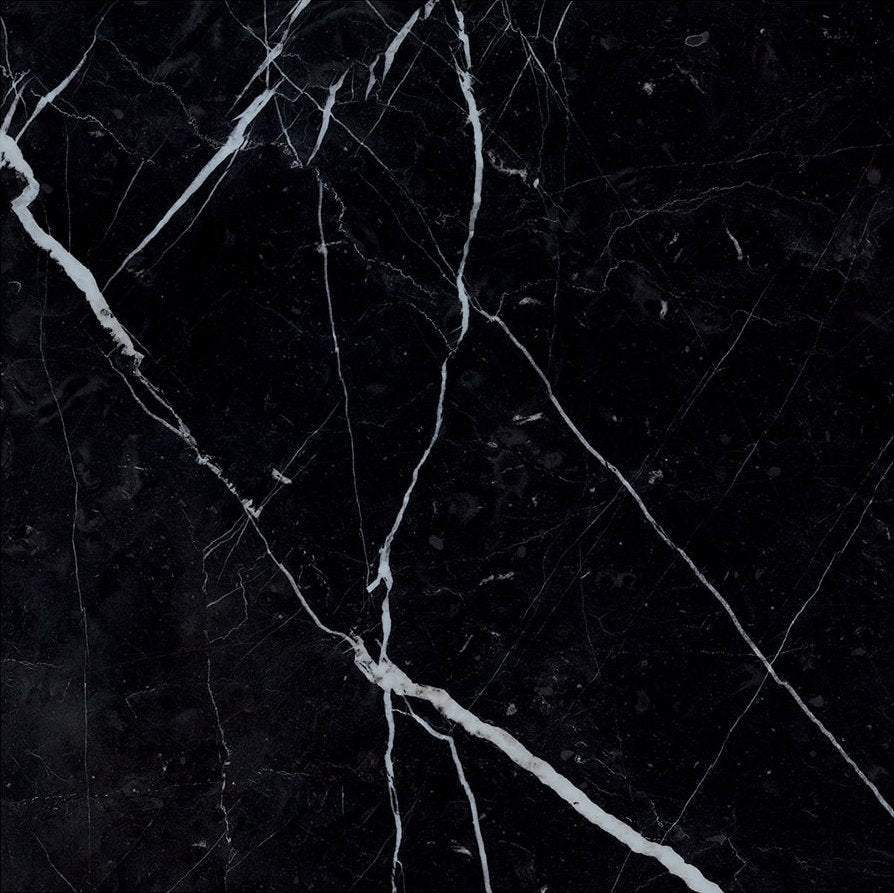 24 X 24 Black Marquina Marble Honed Tile-Marble Tile - Large Formate-American Tile Depot