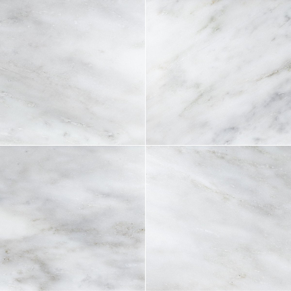 24 X 24 Oriental White / Asian Statuary Marble Polished Tile-Marble Tile - Large Formate-American Tile Depot