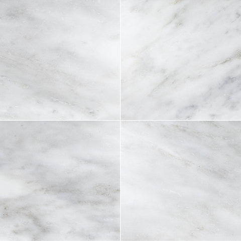 24 X 24 Oriental White / Asian Statuary Marble Polished Tile