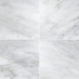 24 X 24 Oriental White / Asian Statuary Marble Honed Tile