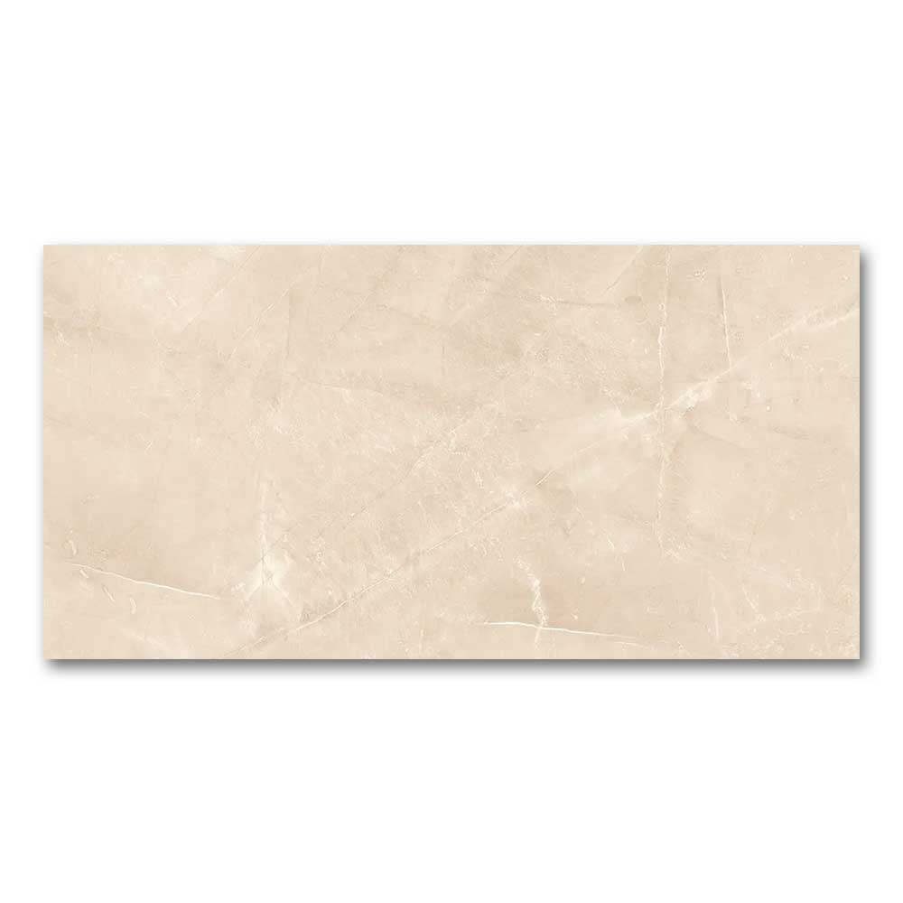 24x48 Gemma Etienne Cream Marble Look Matte Porcelain Tile-Porcelain Tile Large Formate-American Tile Depot