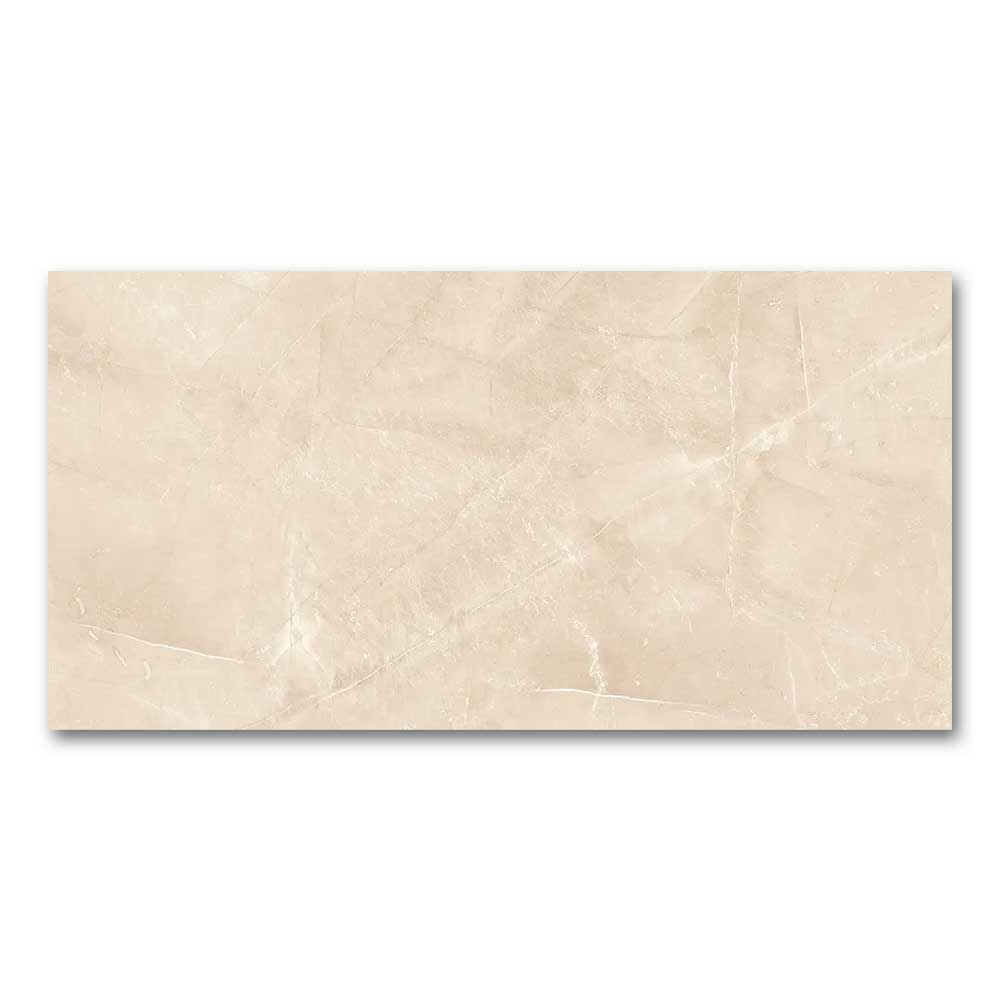 24x48 Gemma Etienne Cream Marble Look Matte Porcelain Tile-Porcelain Tile Large Formate-American Tile Depot