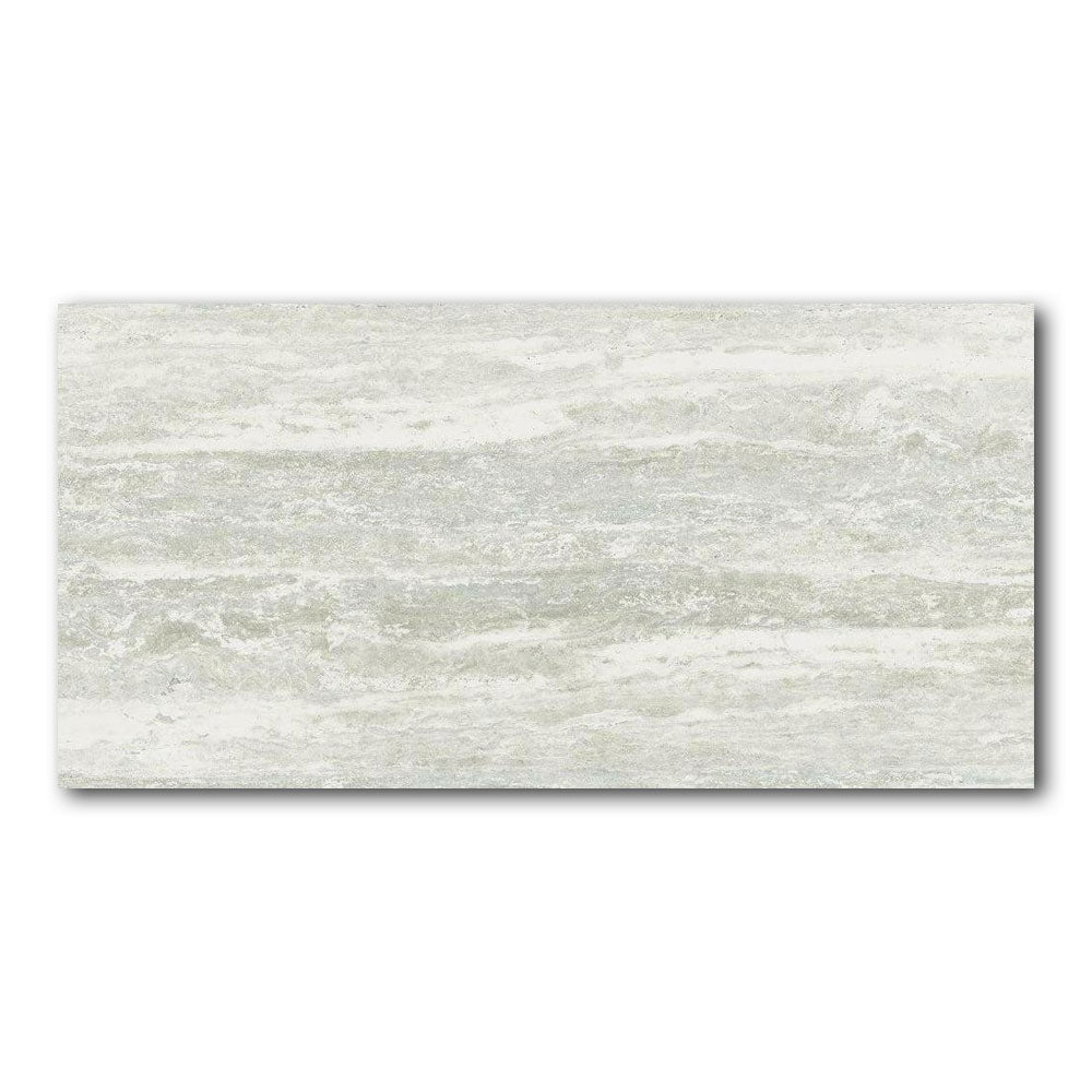 24x48 I-Travertini White Matte Travertine Look Porcelain Tile