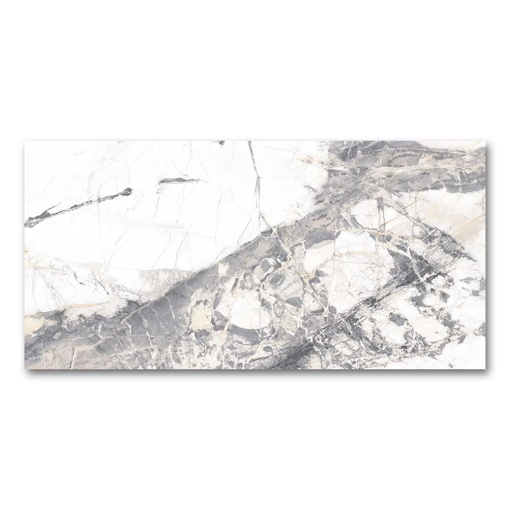 24x48 Lithos Isla White Marble Look Matte Porcelain Tile-Porcelain Tile Large Formate-American Tile Depot